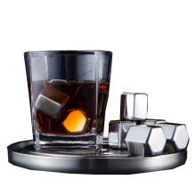 Reusable Chilling Stones Facial Whiskey Wine Stainless Steel Ice Cube Metal Stones